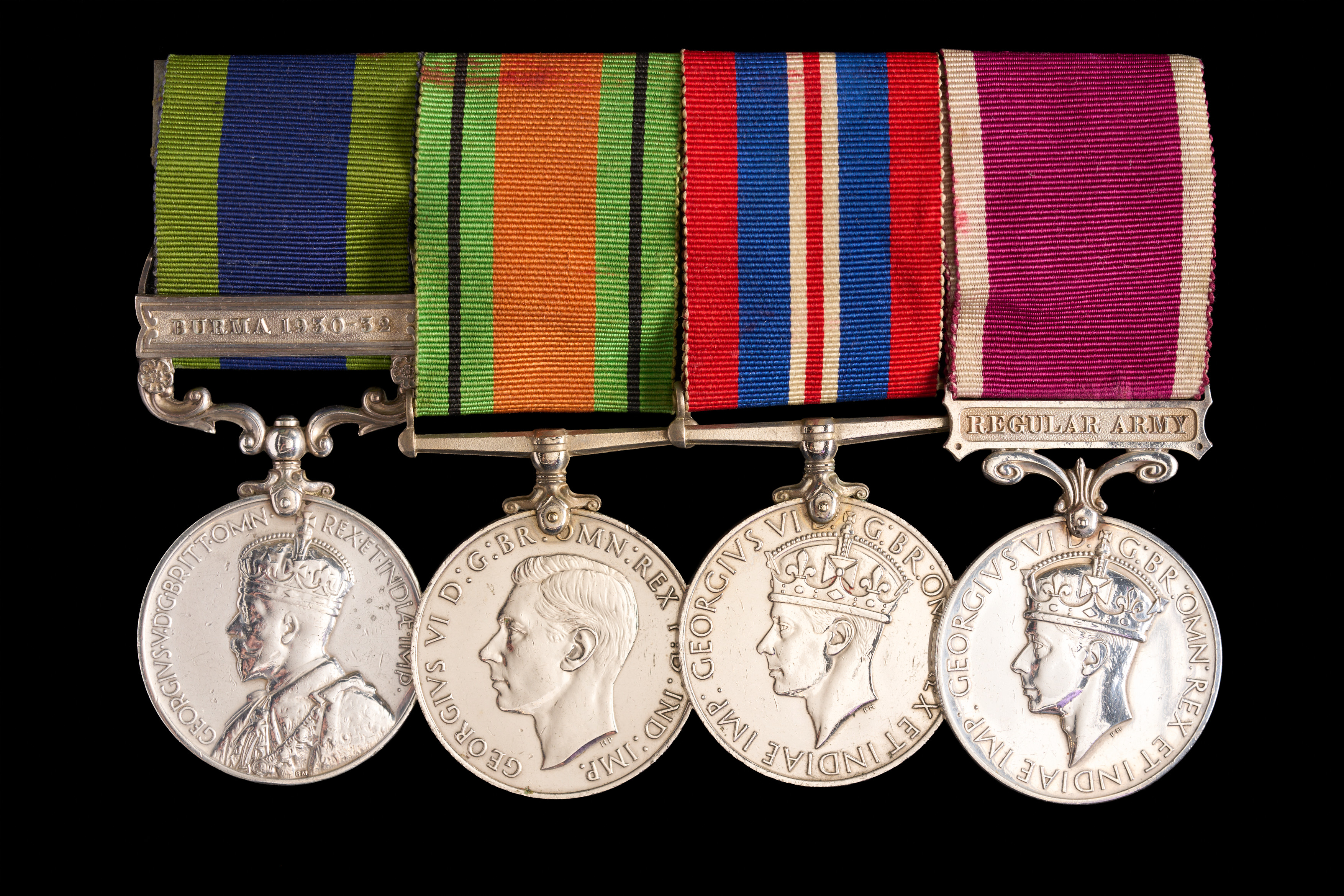 Michael Terence Downey : India General Service Medal with ‘Burma 1930-32’ clasp; Defence Medal; War Medal 1939-45; Long Service and Good Conduct Medal